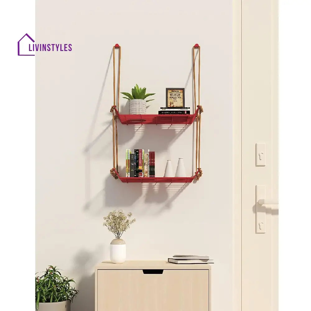 Wall Décor Shelf Red