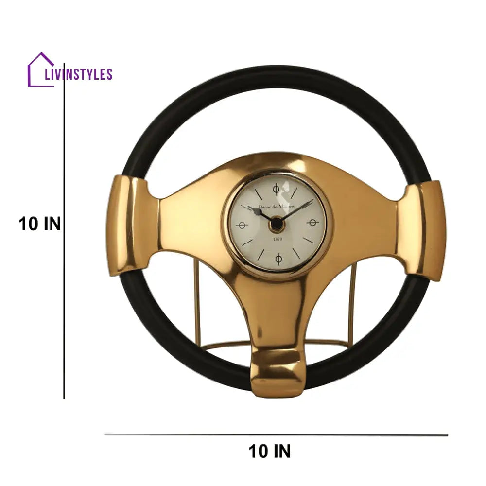 Wheel Steel Clock