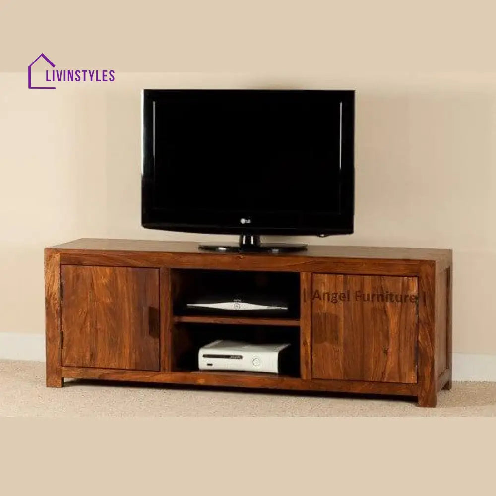 Wide Screen Solid Sheesham Wood Tv Unit | Entertainment