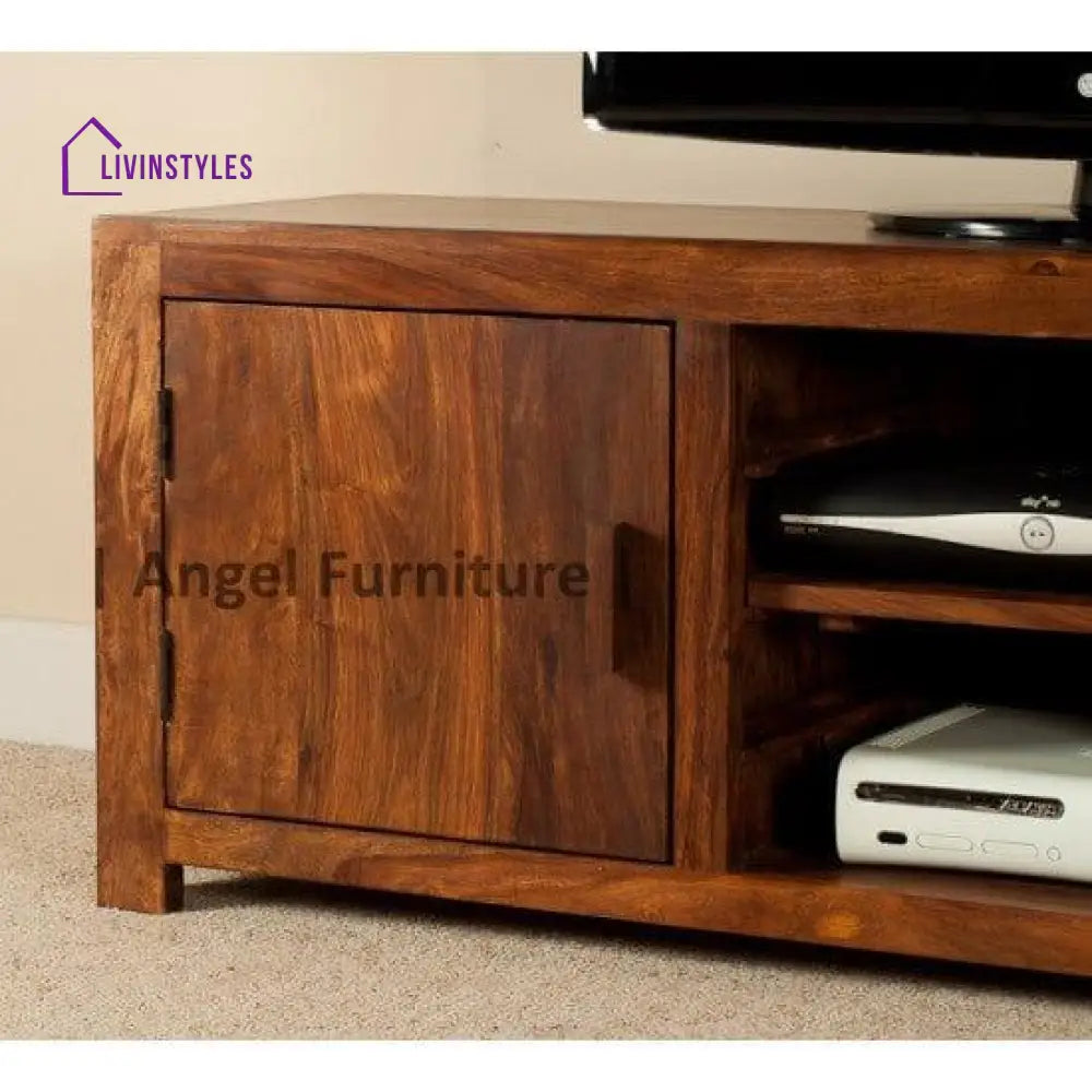 Wide Screen Solid Sheesham Wood Tv Unit | Entertainment