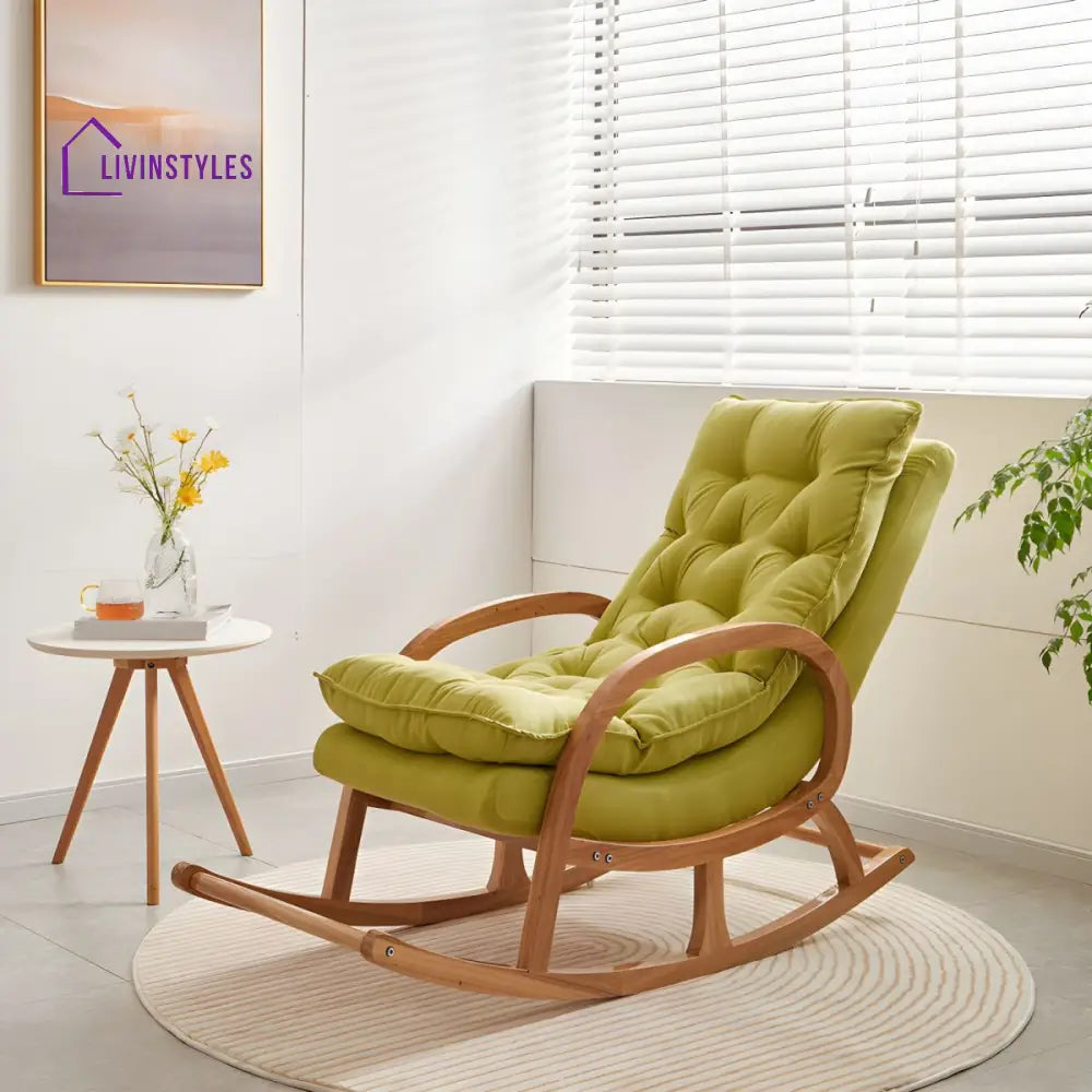 Willow Solid Wood Rocking Chair for Living Room