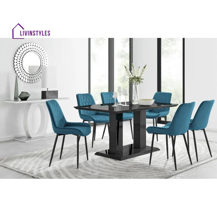 Willow Stainless Steel Dining Table Set