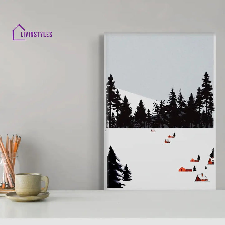 Winter Wonderland Canvas Wall Art Print Painting