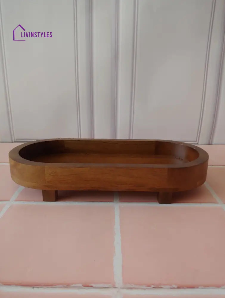 Wooden Decorative Single Tray 13 ’Inches Tray