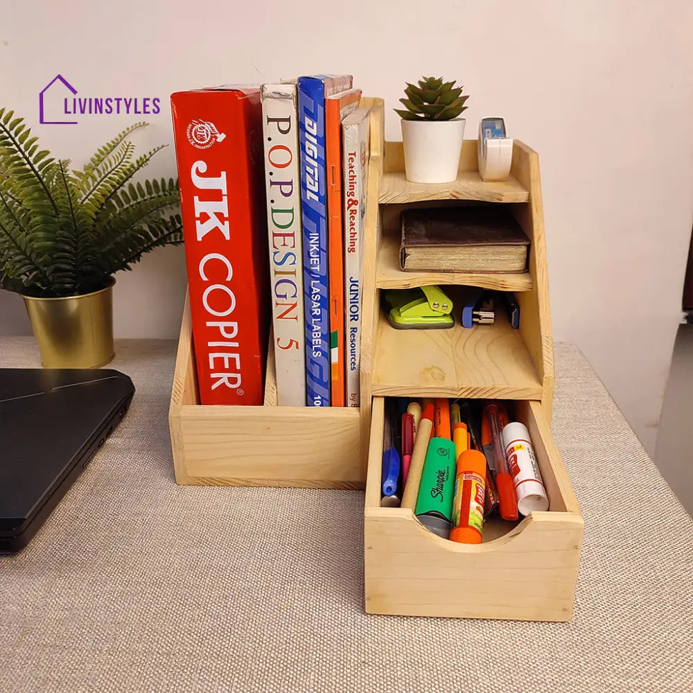 Wooden Desk Organiser 10 Organizers