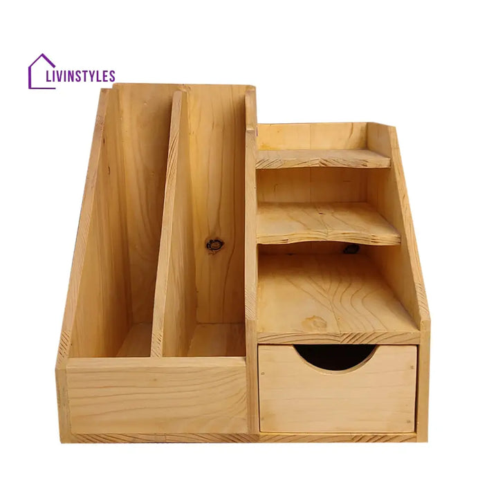 Wooden Desk Organiser 10 Organizers