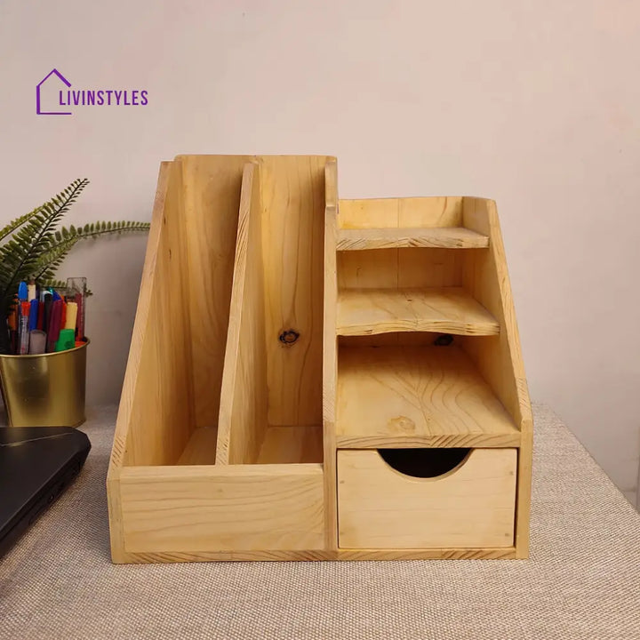 Wooden Desk Organiser 10 Organizers