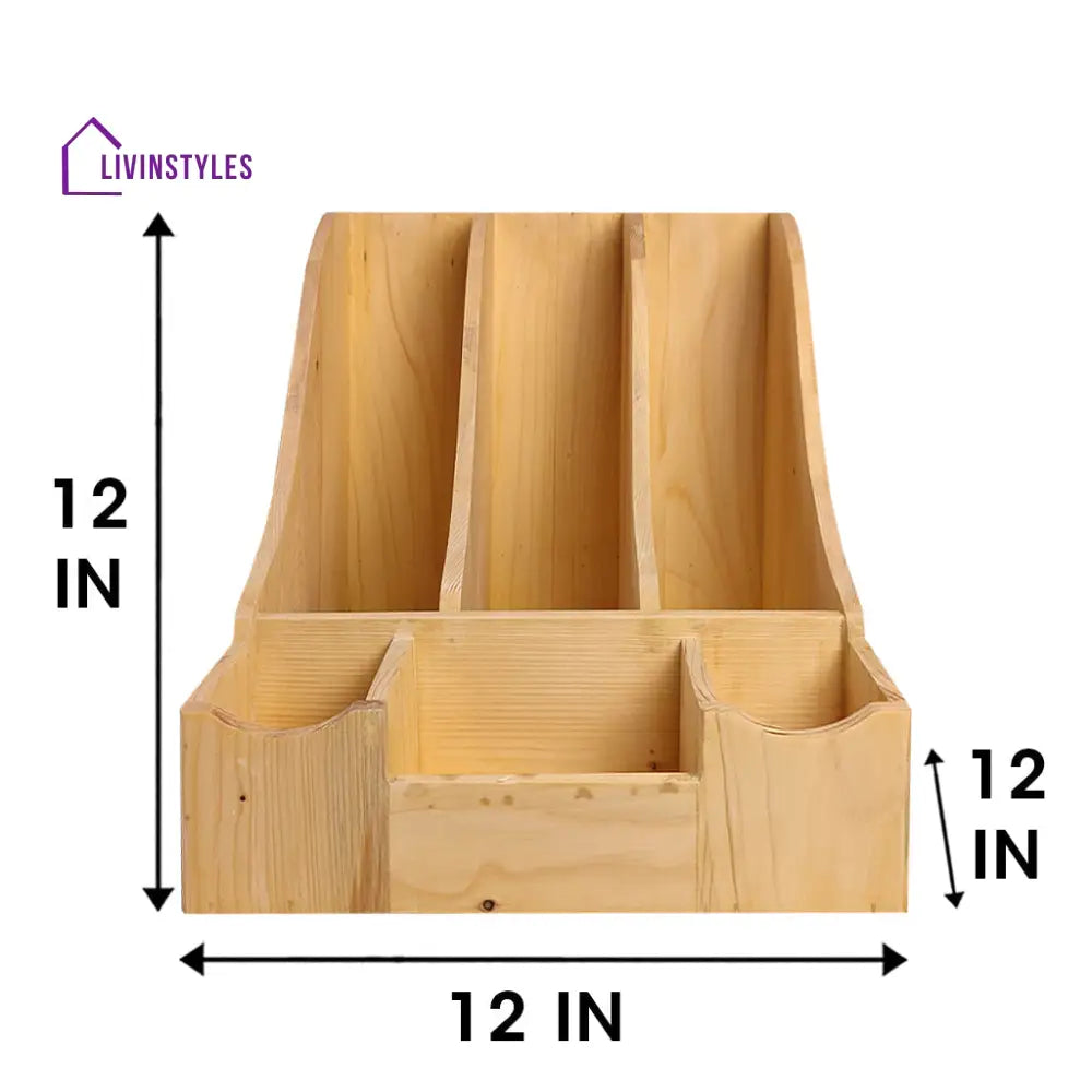 Wooden Desk Organiser 11 Organizers