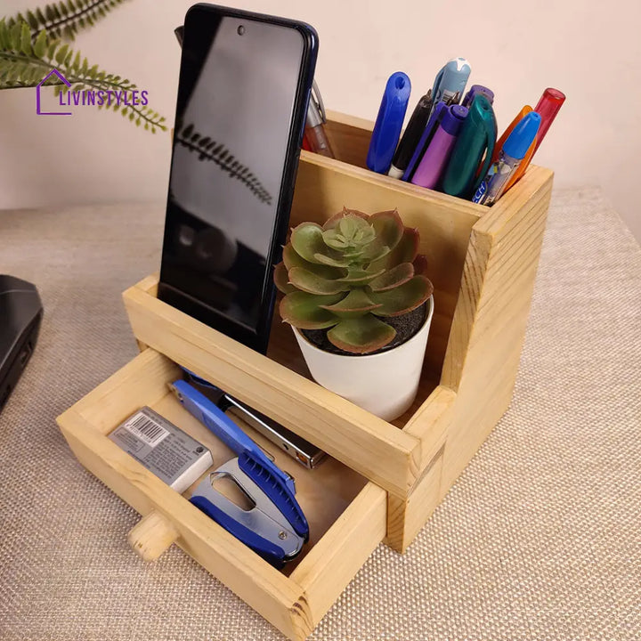 Wooden Desk Organiser 12 Organizers