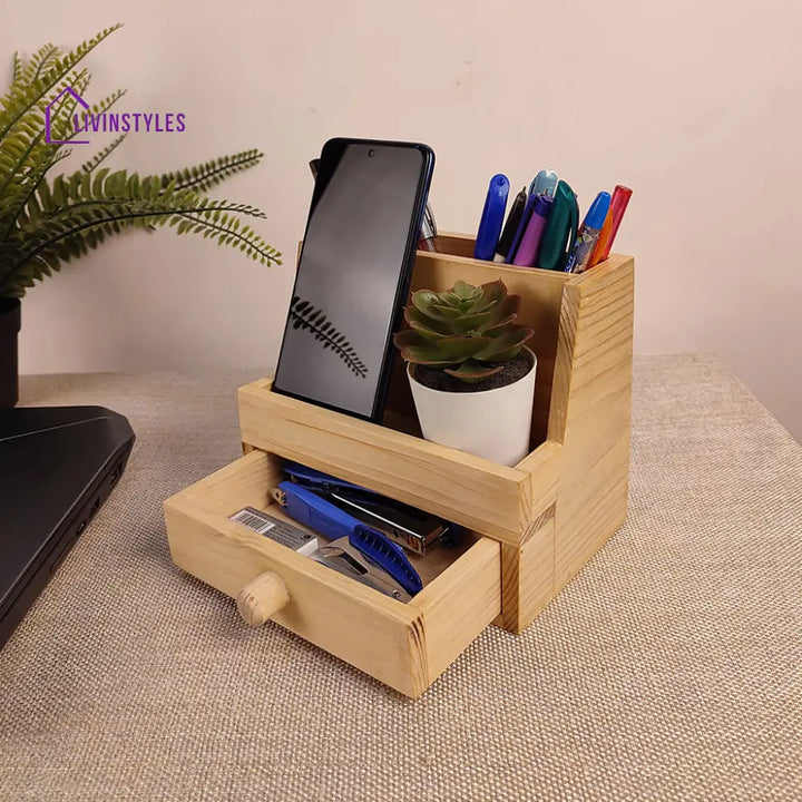 Wooden Desk Organiser 12 Organizers