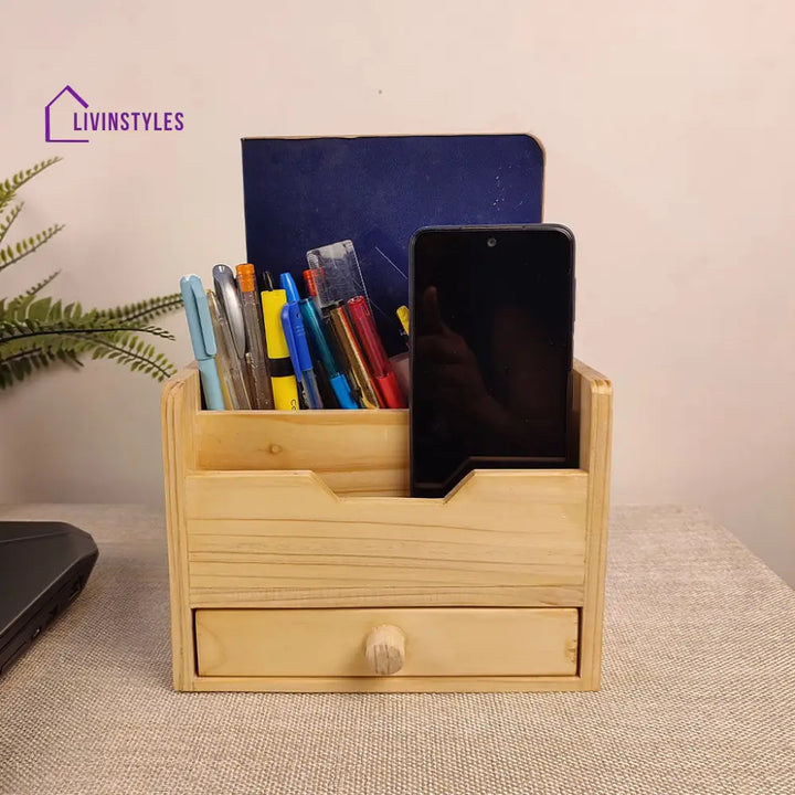 Wooden Desk Organiser 13 Organizers