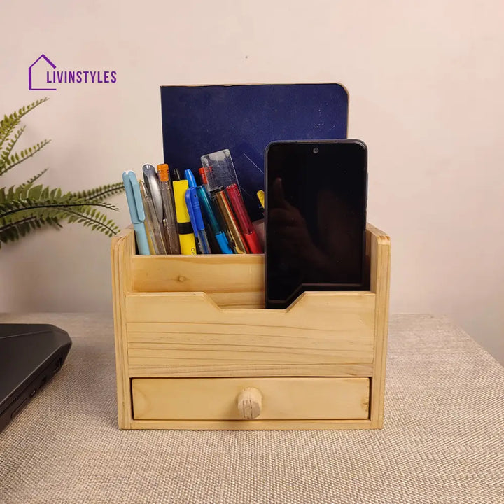 Wooden Desk Organiser 13 Organizers