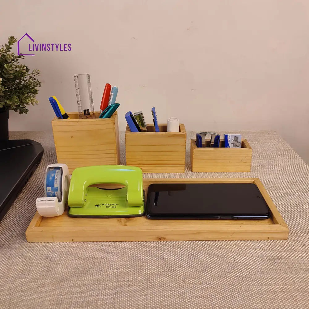 Wooden Desk Organiser 15 Organizers