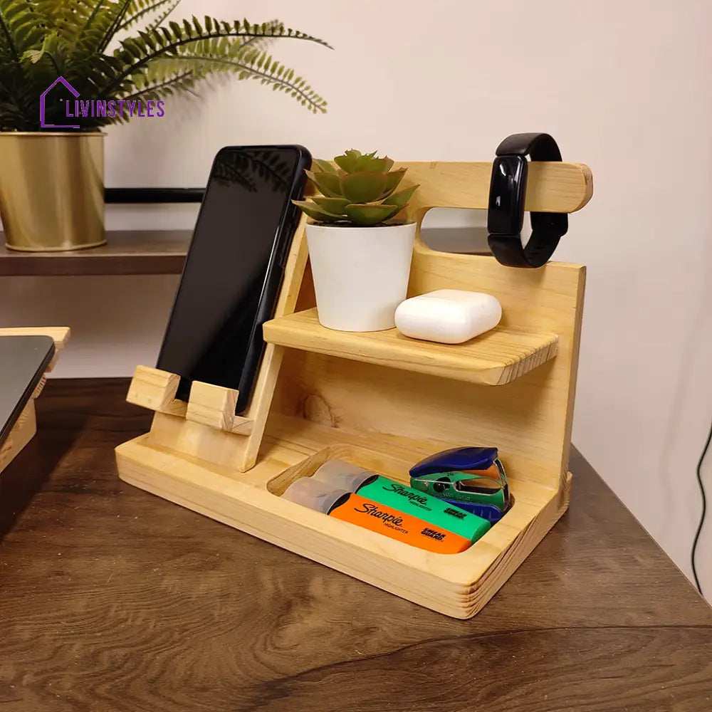 Wooden Desk Organiser 2 Organizers