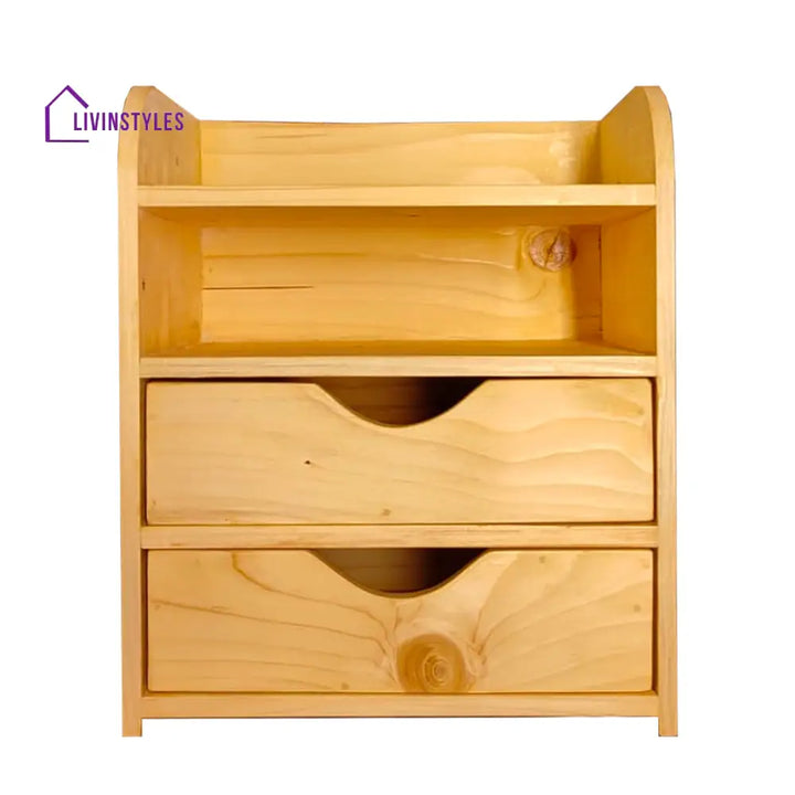 Wooden Desk Organiser 4 Organizers