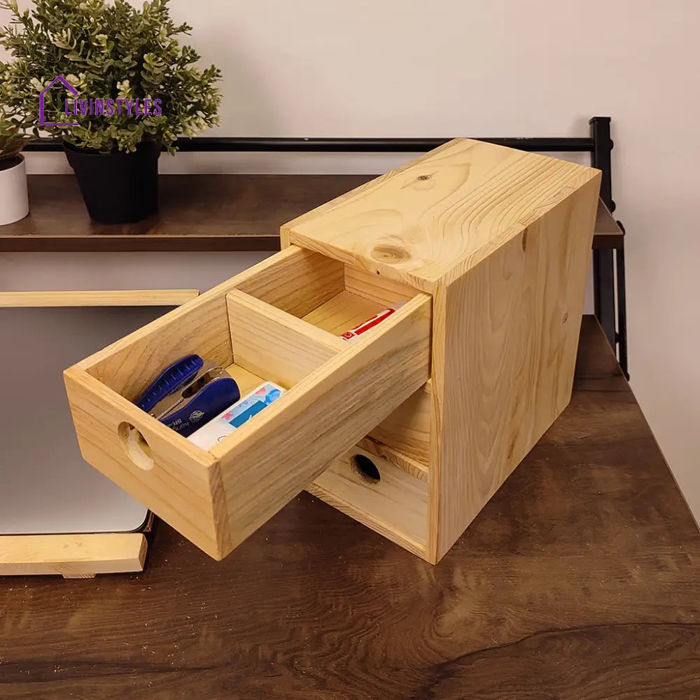 Wooden Desk Organiser 5 Organizers