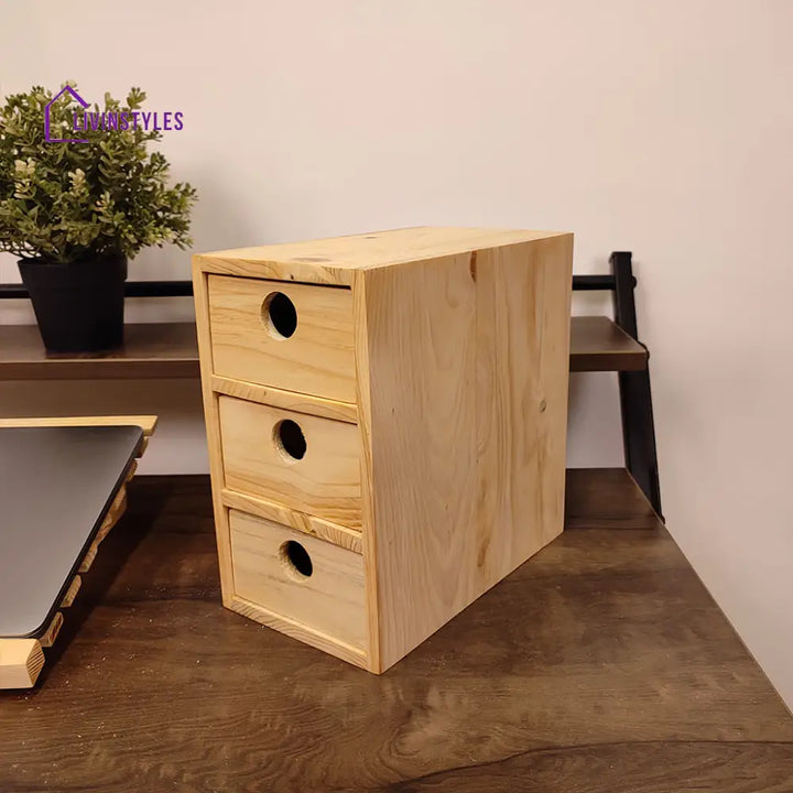 Wooden Desk Organiser 5 Organizers