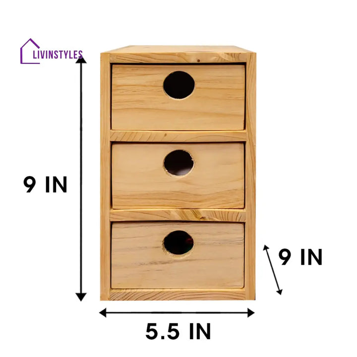 Wooden Desk Organiser 5 Organizers