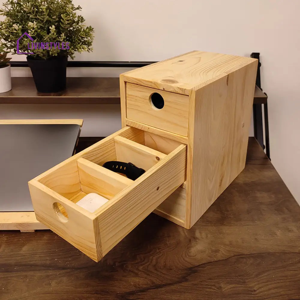 Wooden Desk Organiser 5 Organizers