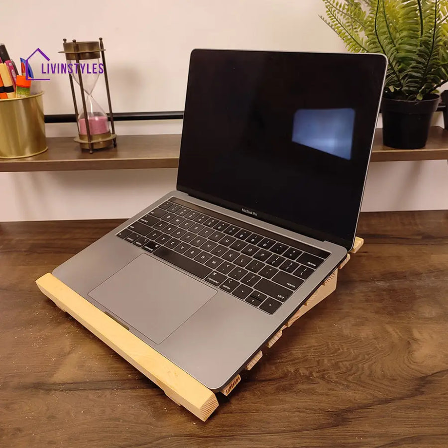 Wooden Laptop Stand 4 Stands