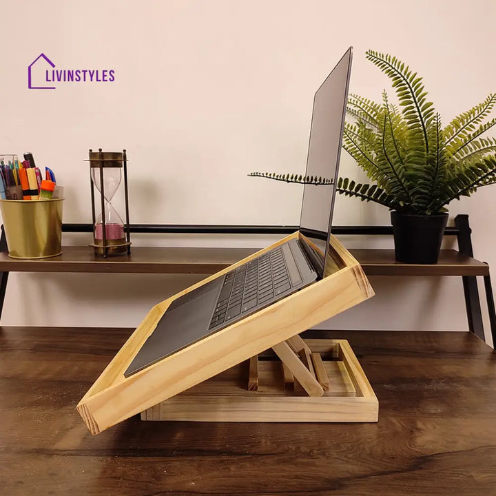 Wooden Laptop Stand 5 Stands