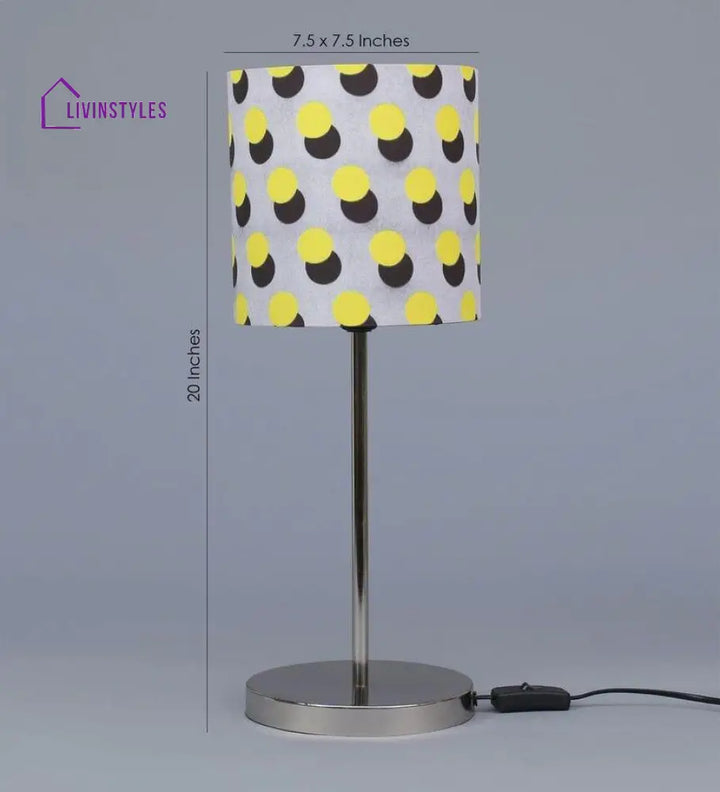 Yellow Polka Lamp