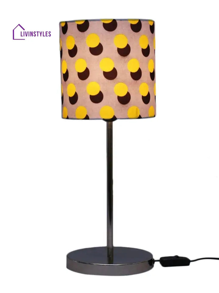 Yellow Polka Lamp