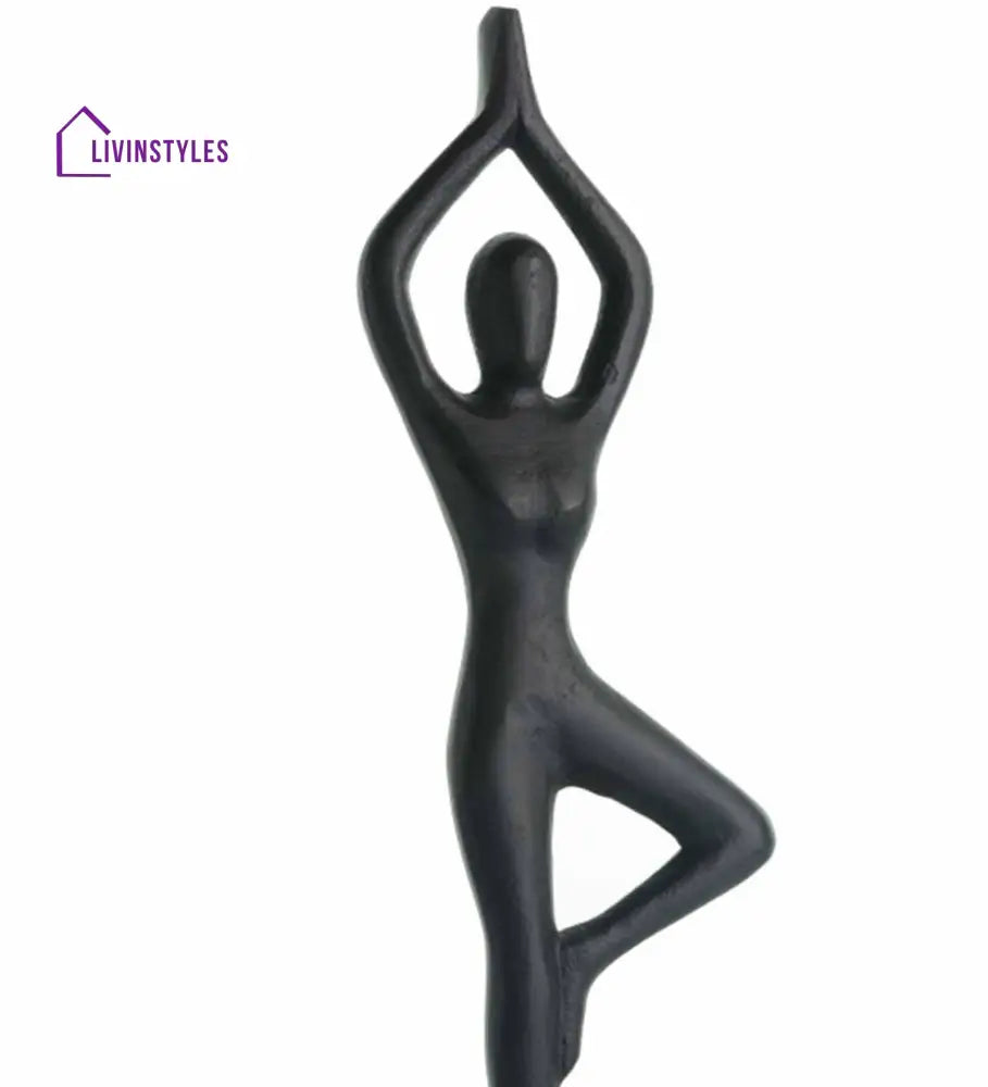 Yoga Girl Black Aluminium Table Accent