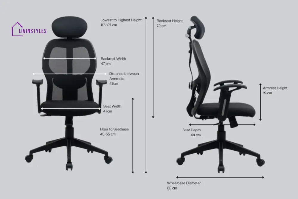 Yoga High Back Mesh Office Chair Efficient Chairs