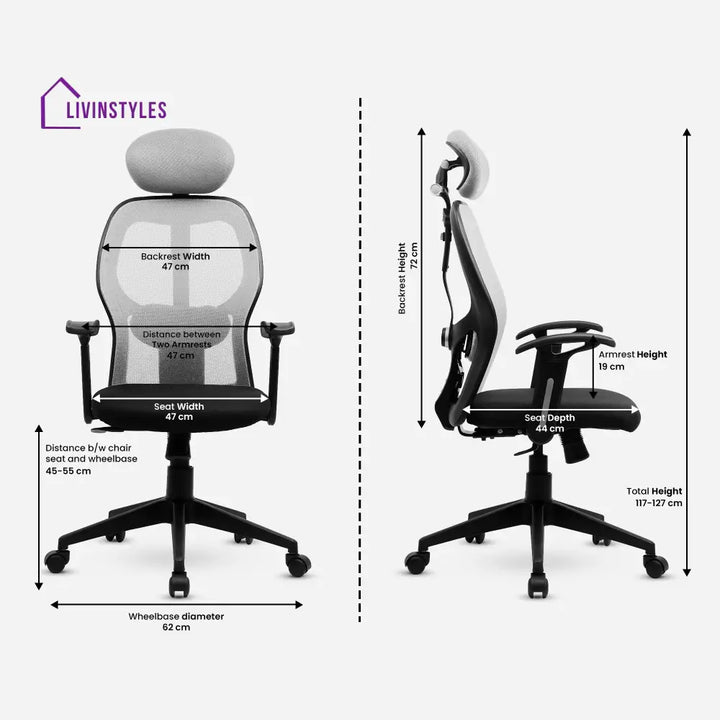 Yoga High Back Mesh Office Chair Efficient Chairs