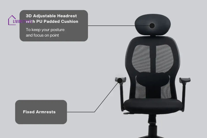 Yoga High Back Mesh Office Chair Efficient Chairs