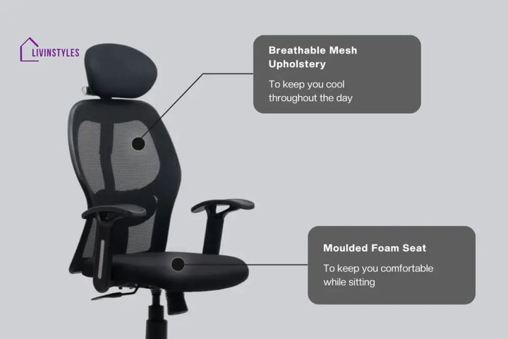 Yoga High Back Mesh Office Chair Efficient Chairs