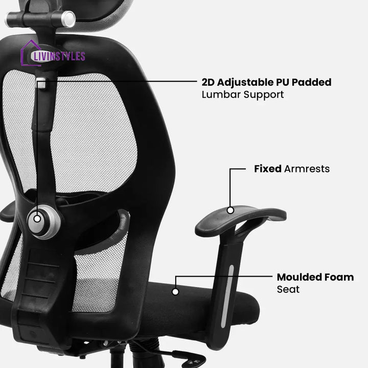 Yoga High Back Mesh Office Chair Efficient Chairs