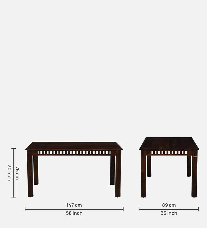 Bliss Sheesham Wood 6 Seater Dining Set