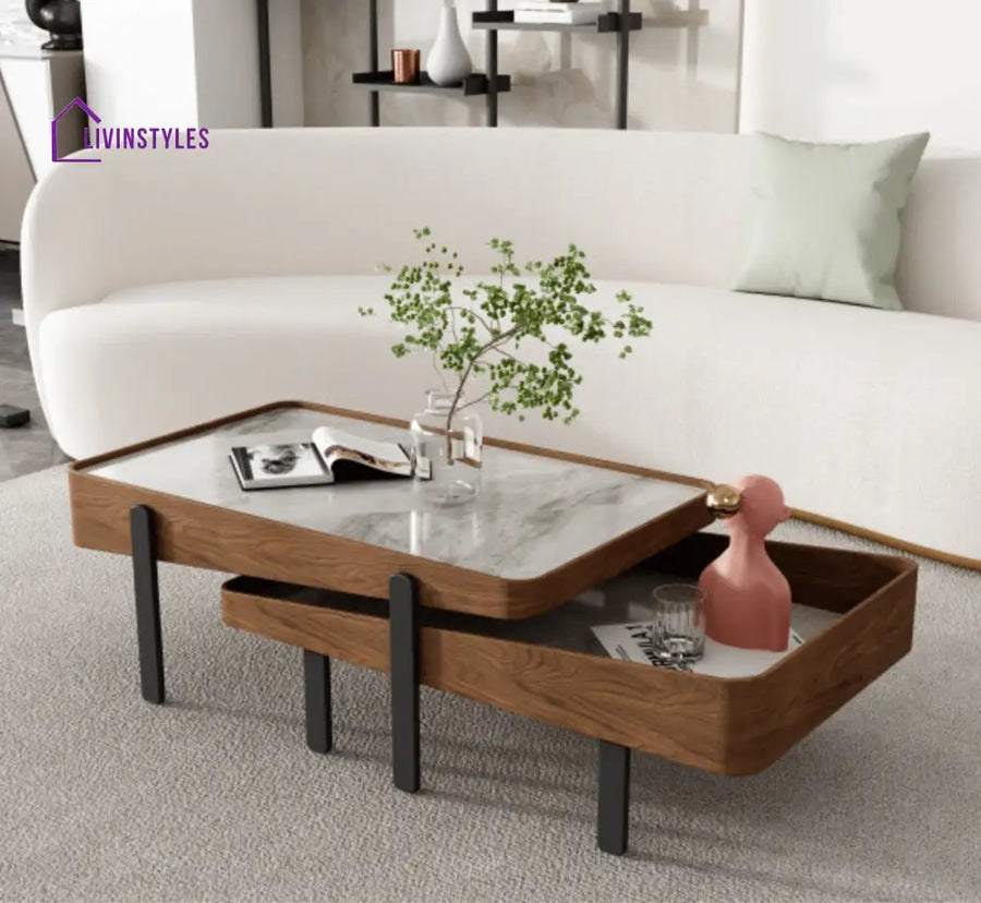 Zakhar Wooden Nesting Centre Tables Coffee Table