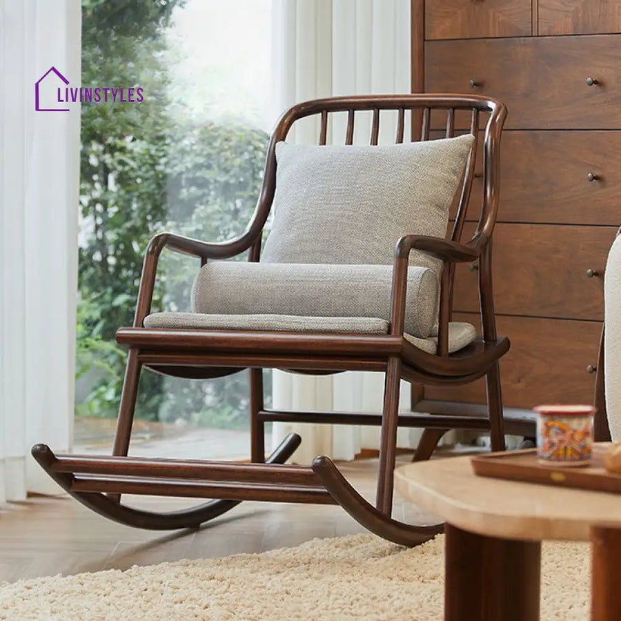 Zayla Sheesham Wood Rocking Chair