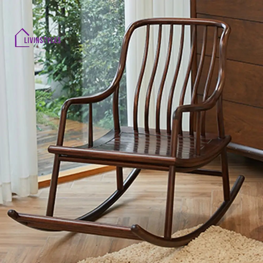 Zayla Sheesham Wood Rocking Chair