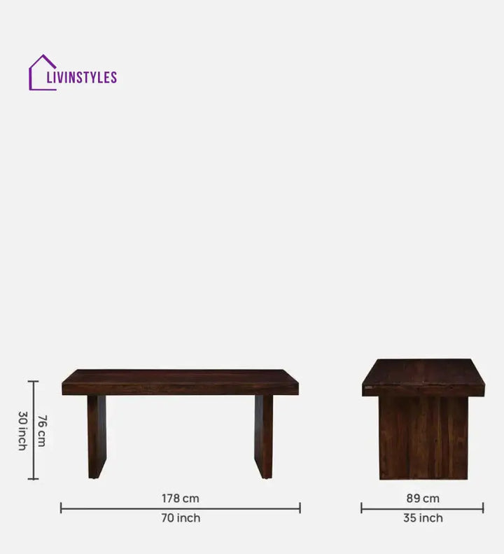 Zenith Sheesham Wood 6 Seater Dining Set Dining Set