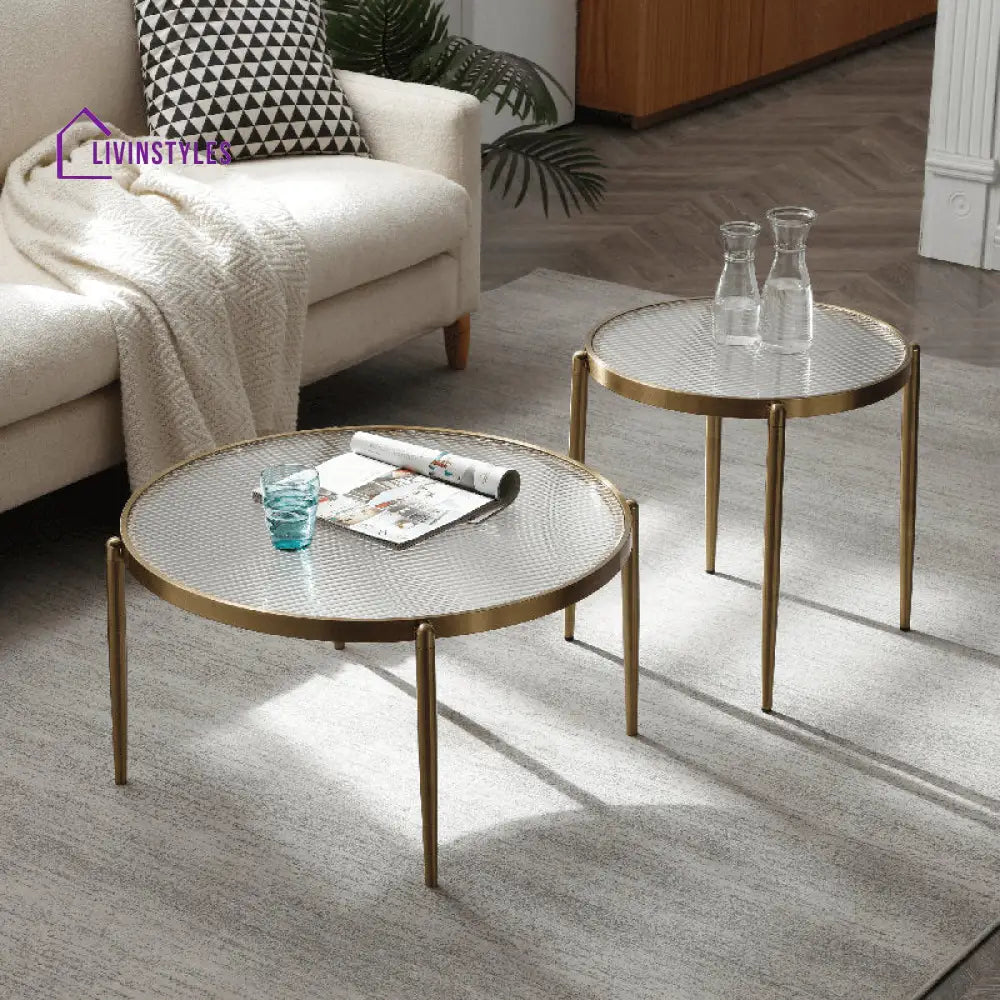 Zenith Stainless Steel Coffee Table For Living Room